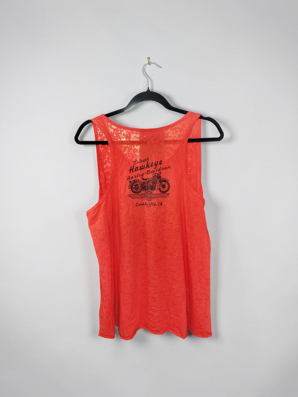 Harley-Davidson Women's Red Graphic Tank Top - Picture 2 of 6